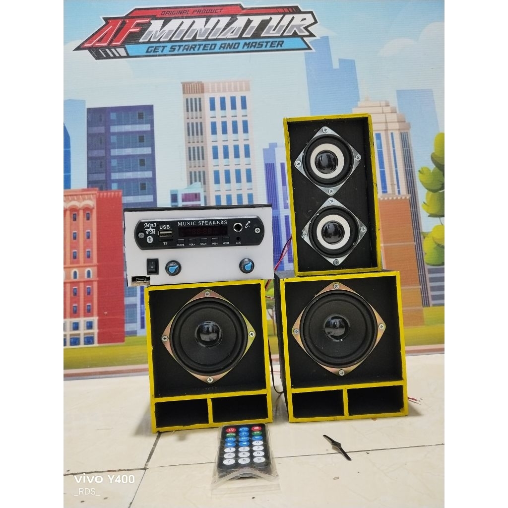 MINIATUR SOUND SYSTEM PAKET LENGKAP SIAP BUNYI/MINIATUR SOUND HOREG/MINIATUR SOUND SISTEM