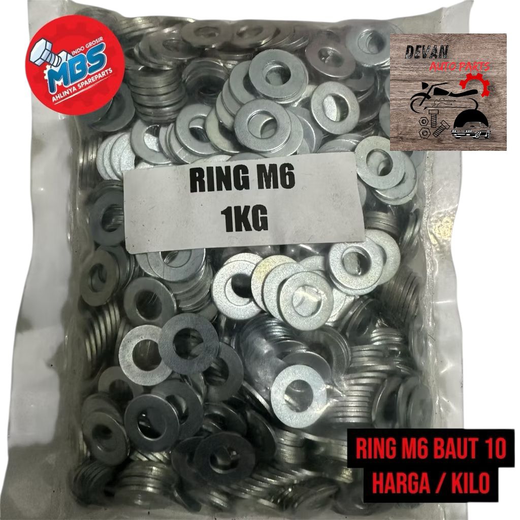 RING M6 BAUT 10 HARGA / Kg ( KILO ) RING KILOAN