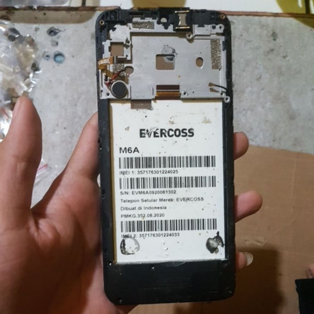 LCD Evercoss M6A original cabutan