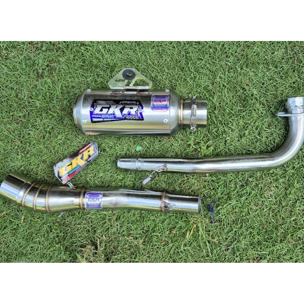 Knalpot sarbor promin Gkr . knalpot borboran promin p15 cm leher standar shogun smash jupiter z kari