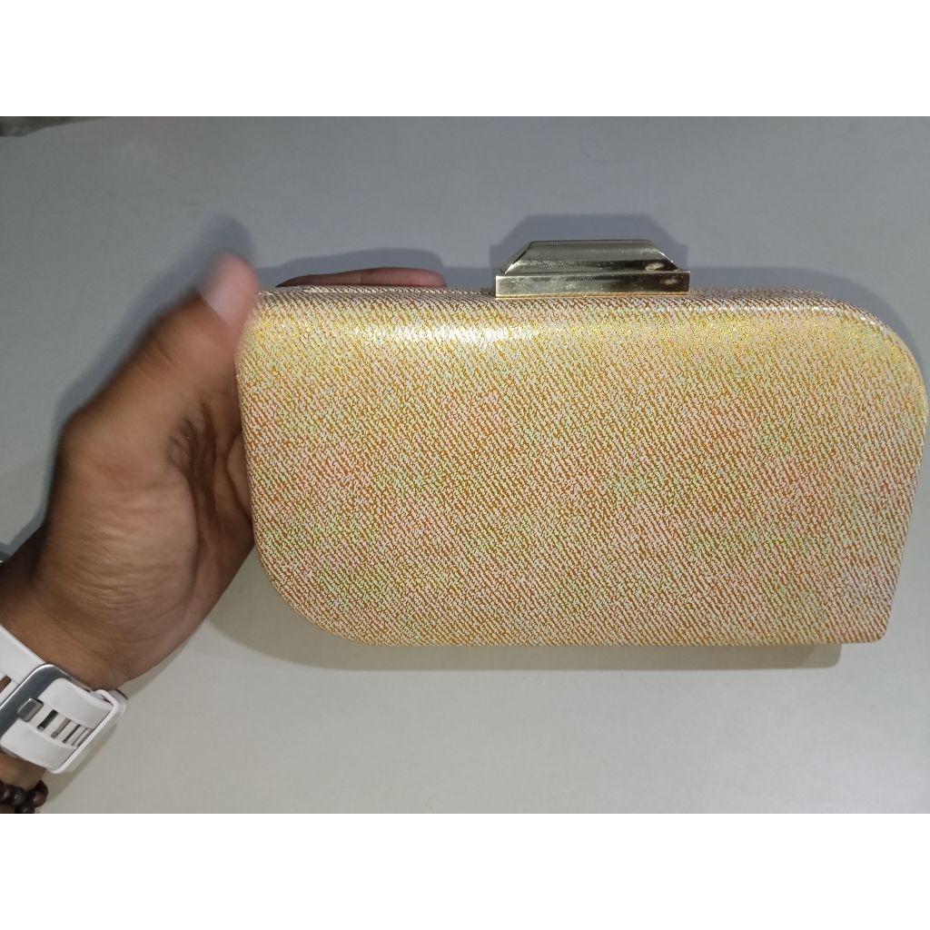 [READY] TAS WANITA PESTA MEWAH 8124-gold