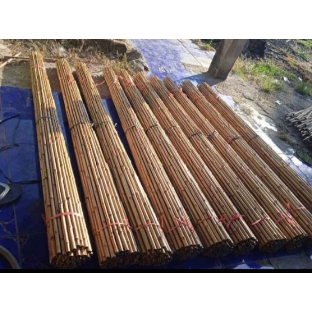 bambu plafond cendani proses bakar lurus tinggi 180cm