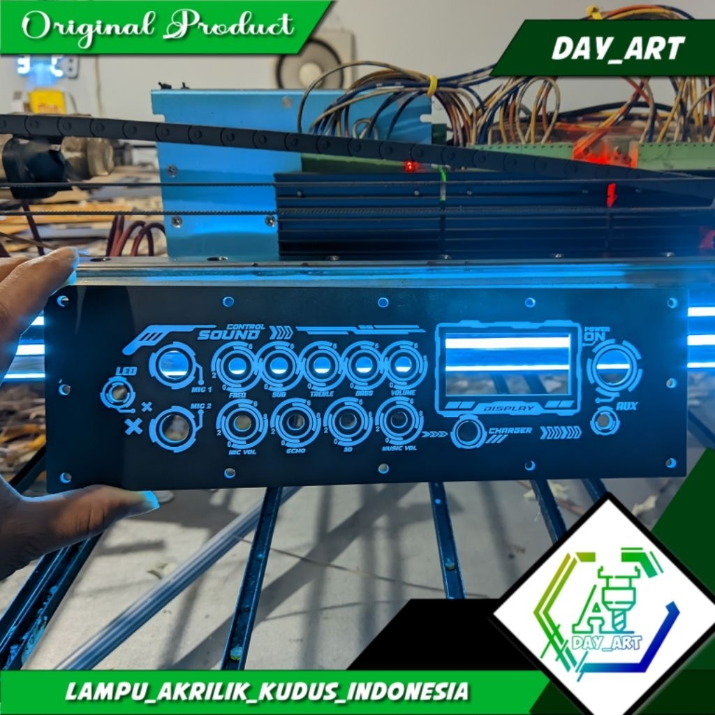 PANEL TUNE CONTROL AKRILIK TEMBUS LAMPU UNTUK ZK ST21 / TB21 + ZK AMP + SUPNOVA
