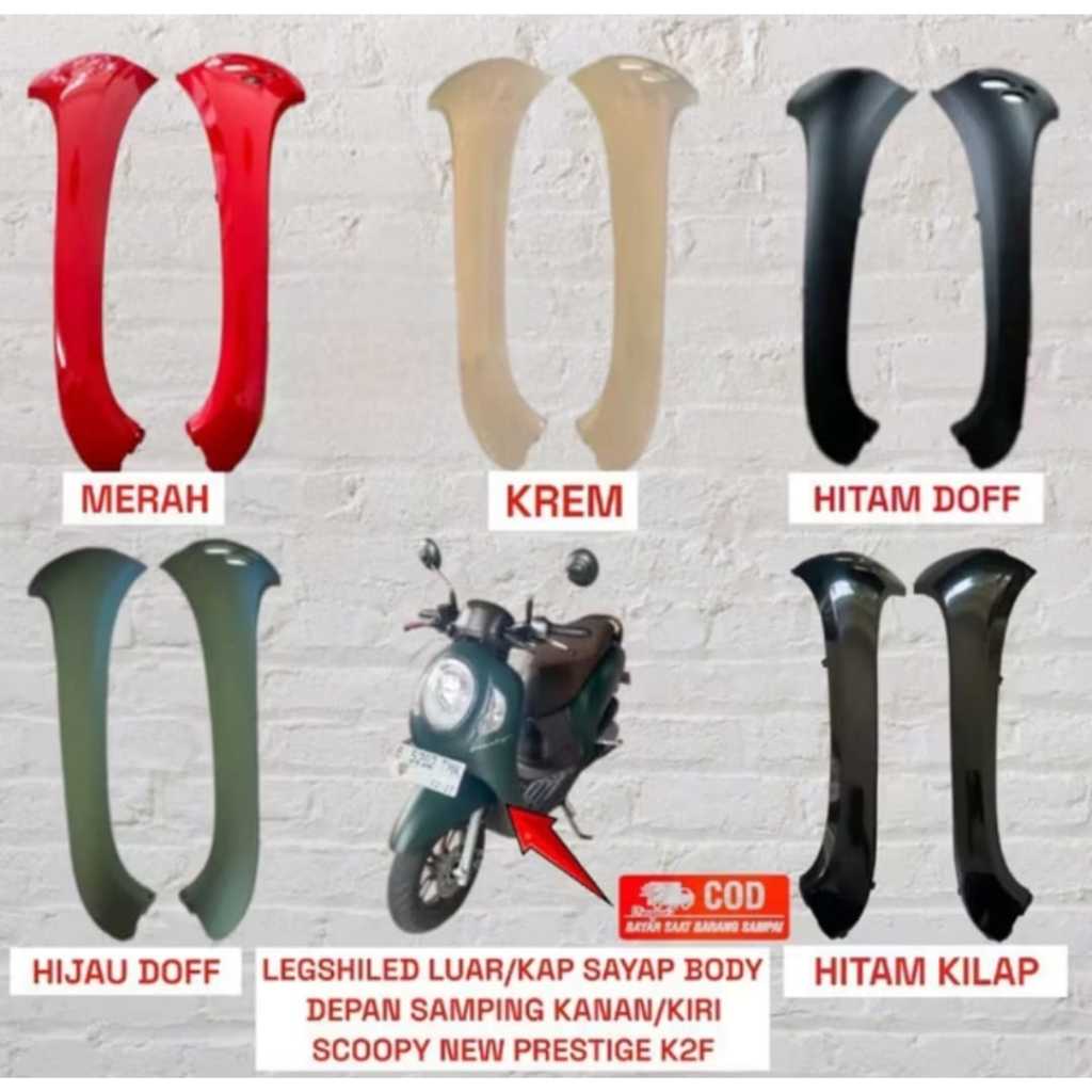 TEBENG SAYAP DEPAN KIRI KANAN SCOOPY PRESTIGE 2020 2021 2022 2023 2024