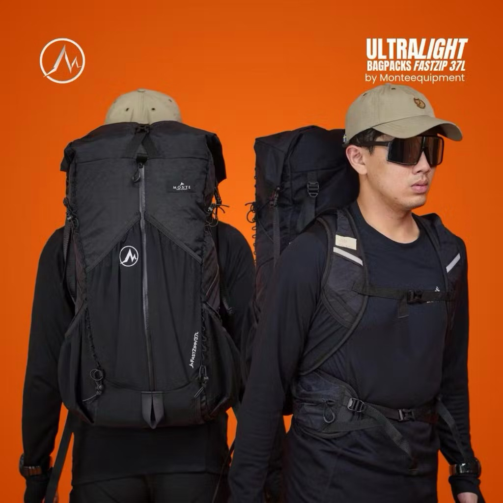 GLOSIRAN Tas Ransel Gunung Carrier Monte Equitment Fastzip Hiking Outdoor Backpack Daypack 37L