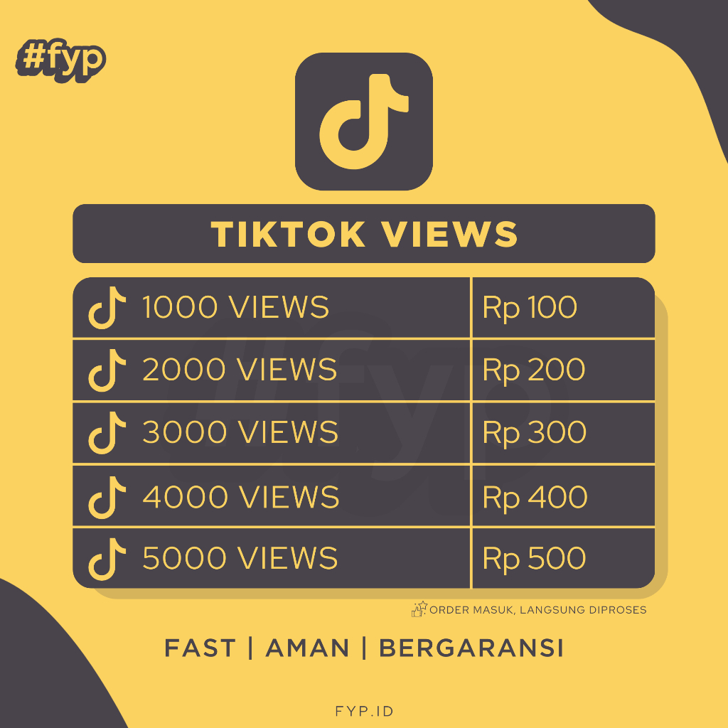 Viewers TikTok Permanen Indonesia – Tambah View TikTok Aman & Murah Terpercaya