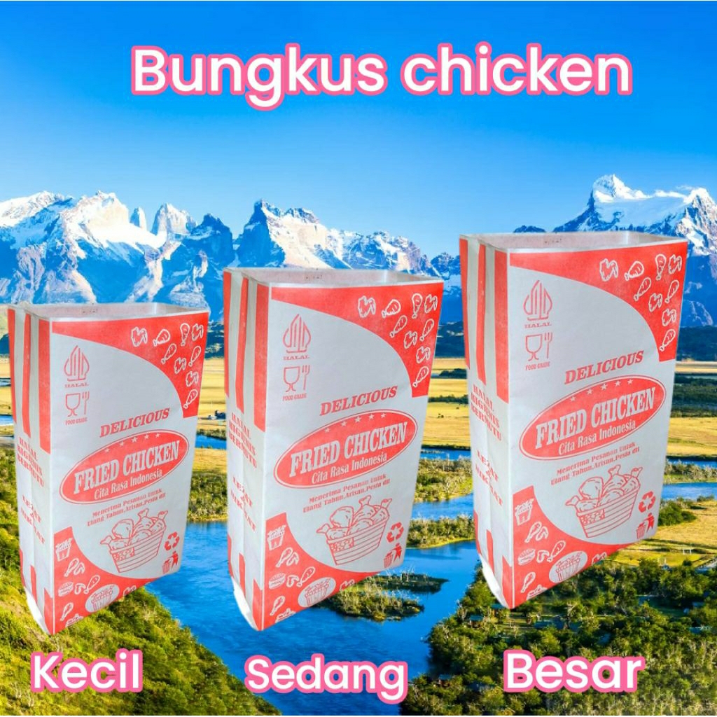 bungkus chicken kemasan chicken kantong fried chicken burger
