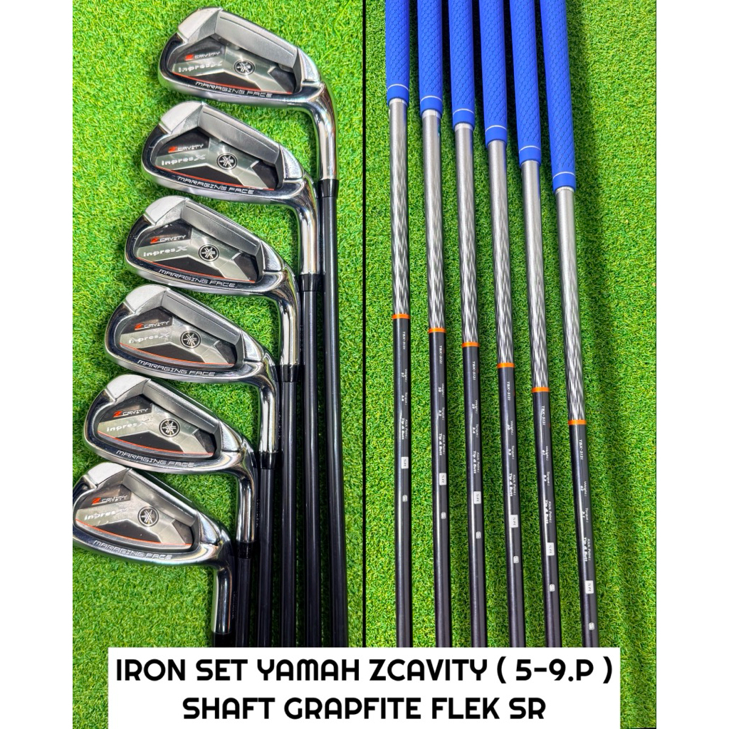Stick Golf Man Iron Set Golf Yamaha Inpres Zcavity Shaft Graphite Flek SR Bekas Original 6Pcs