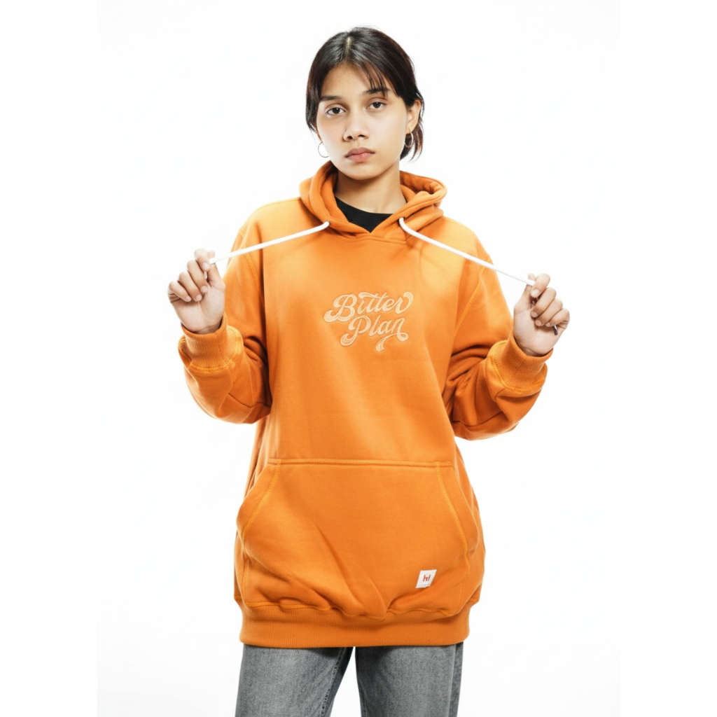 Distro Dazzle - Pullover Hoodie Hippo Brown