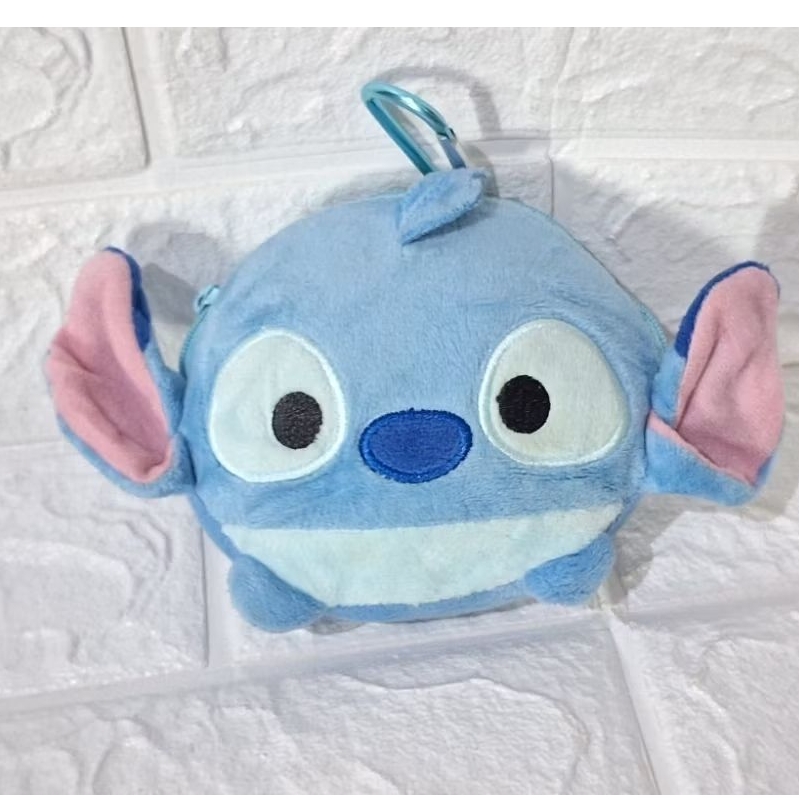 gantungan kunci dompet koin stitch biru motif karakter disney lilo and stitch biru original brand di