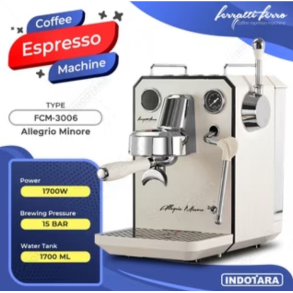 Ferrati Ferro Espresso Machine FCM-3006 Allegrio Minore