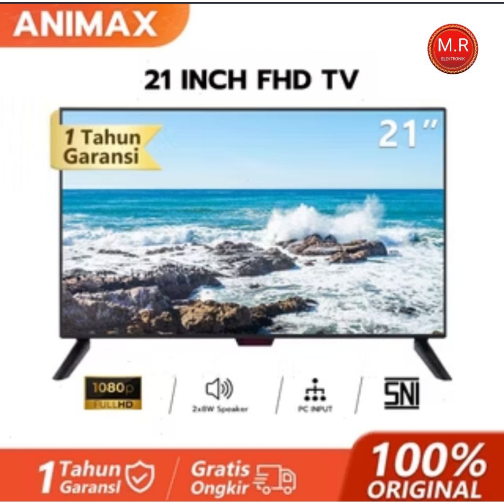 DIGITAL TV 21 INCI FULL HD ANIMAX HARD PANEL GARANSI RESMI 1 TAHUN