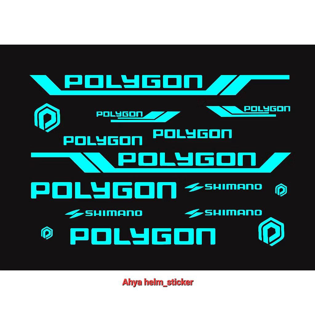 Cutting sticker sepeda POLYGON MTB