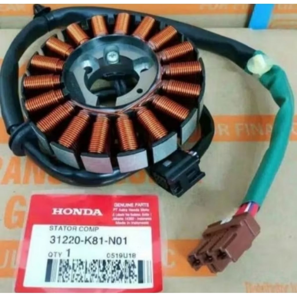 31220-K81-N01 HGP 100% CKP STATOR SPUL SPULL STATOR COMP HONDA NEW BEAT FI ESP STREET 31220K81N01