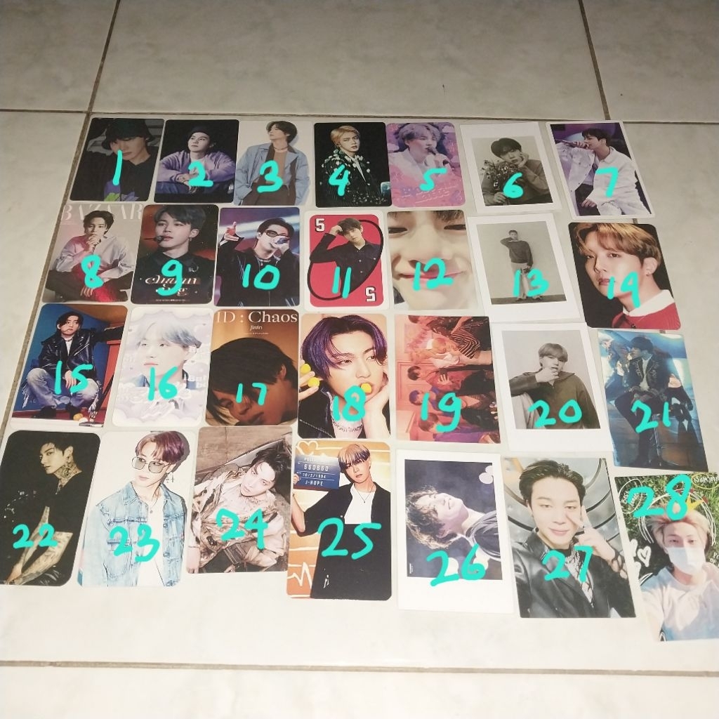 (Ready) Photocard unnof, Slevee binder love 2 side, Photocard Dicon Official BTS | Baca Deskripsi