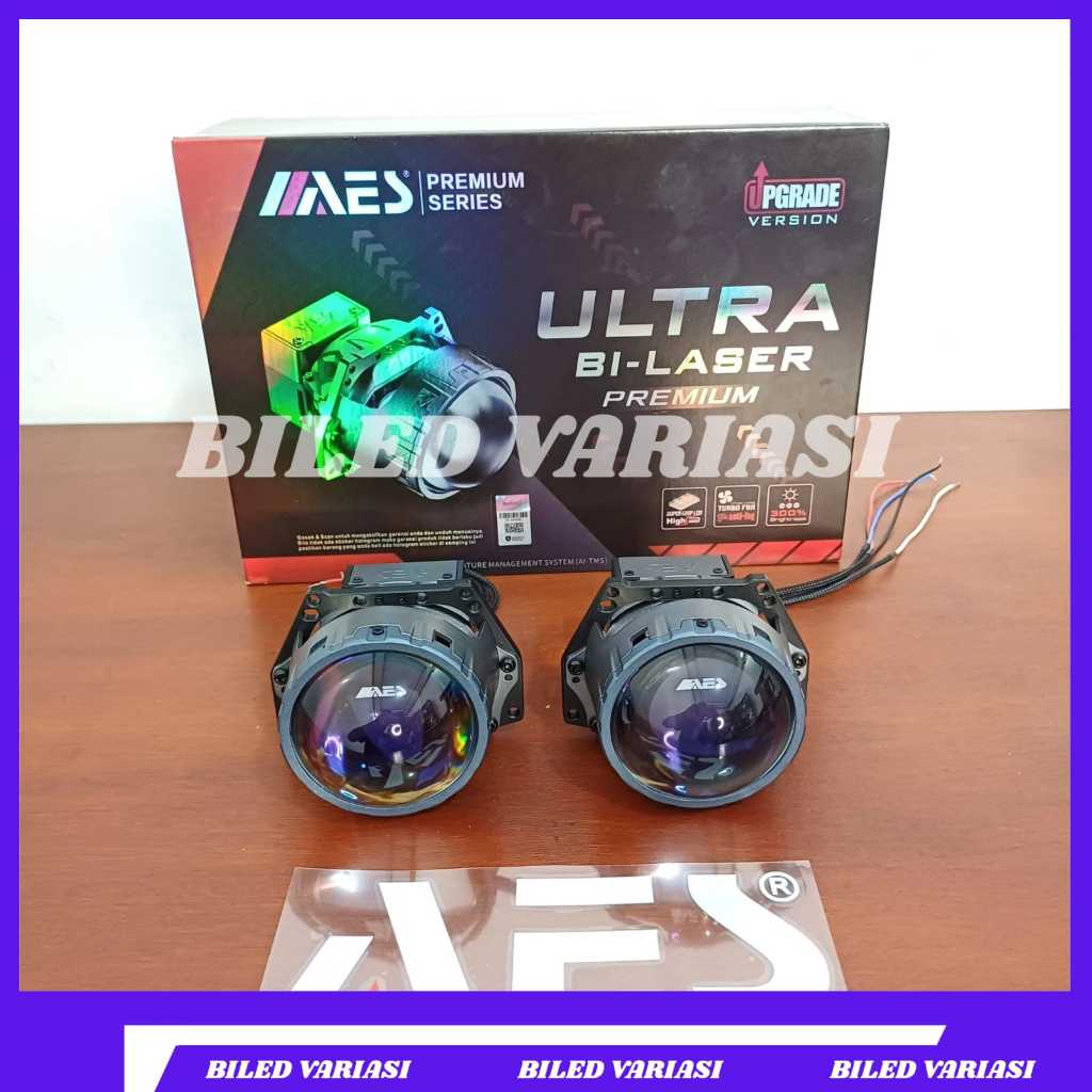 Bilaser Ultra Premium AES Biled Projector Turbo SE Ultra Cooler 3 Inch TIR Technology AES