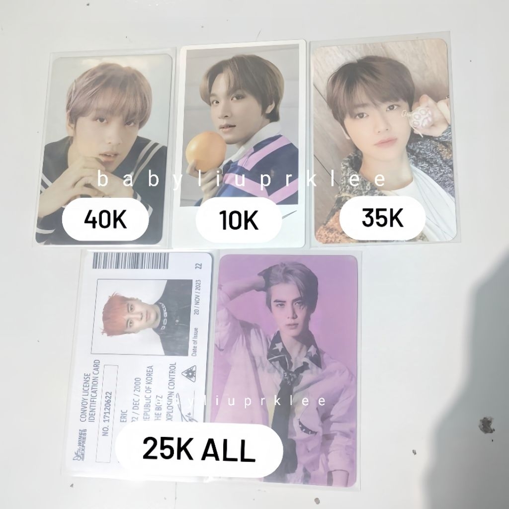 WTS AAB NCT THE BOYZ pc haechan pc jaemin pc younghoon pc eric