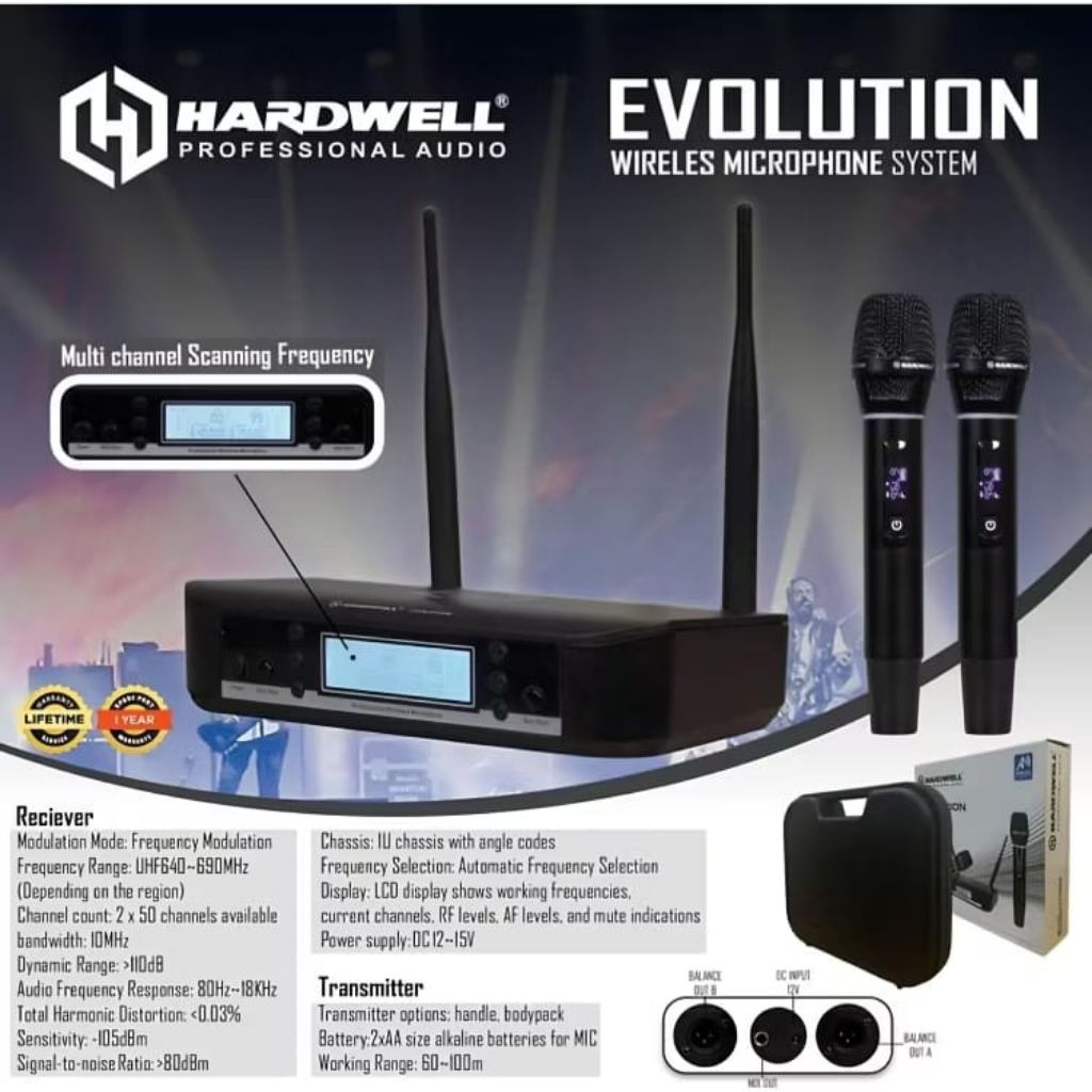 microphone handle mic wireless hardwell Evolution number-1 Best 1 mik karaoke