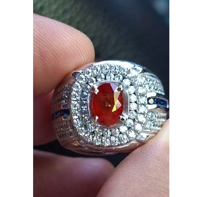 Natural orange sapphire