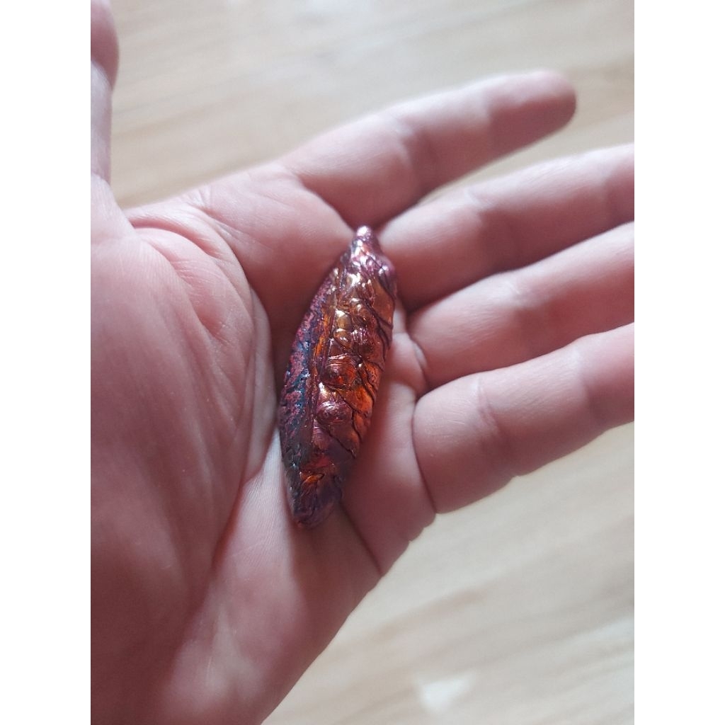 Real LEKLAI Suriyan Racha Read Natural Lp Somporn Blessed Thai Pendant Powerfull