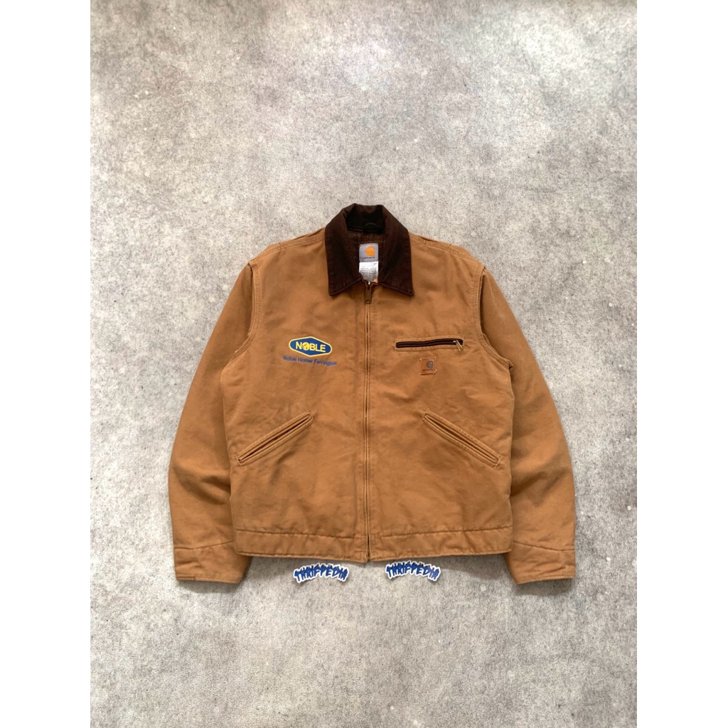 Carhartt Vintage J97 CML Caramel detroit jacket flanel lined canvas
