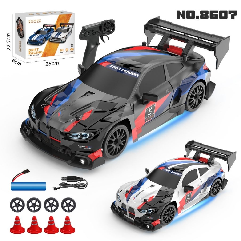 Mainan Mobil Remote Control RC Drift Car Racing 1:24 Balap Semi Propo