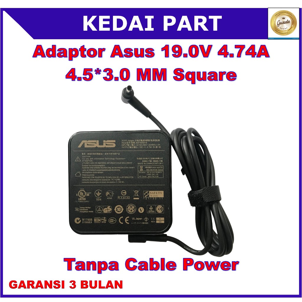Adaptor Charger Asus Vivobook Pro 14 M3400 M3400Q M3400QA 90W