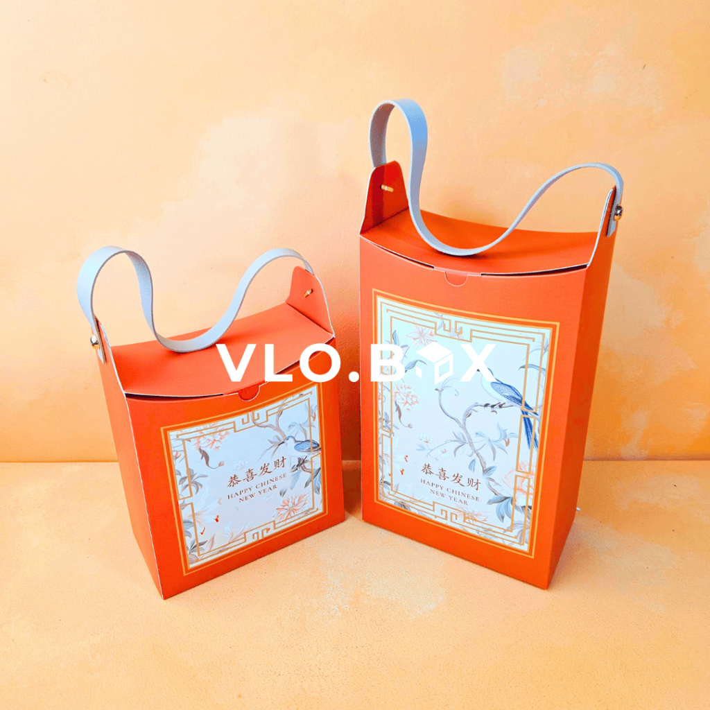 Kotak kue imlek cny handle | kotak hampers sincia | kotak kue kering cookies