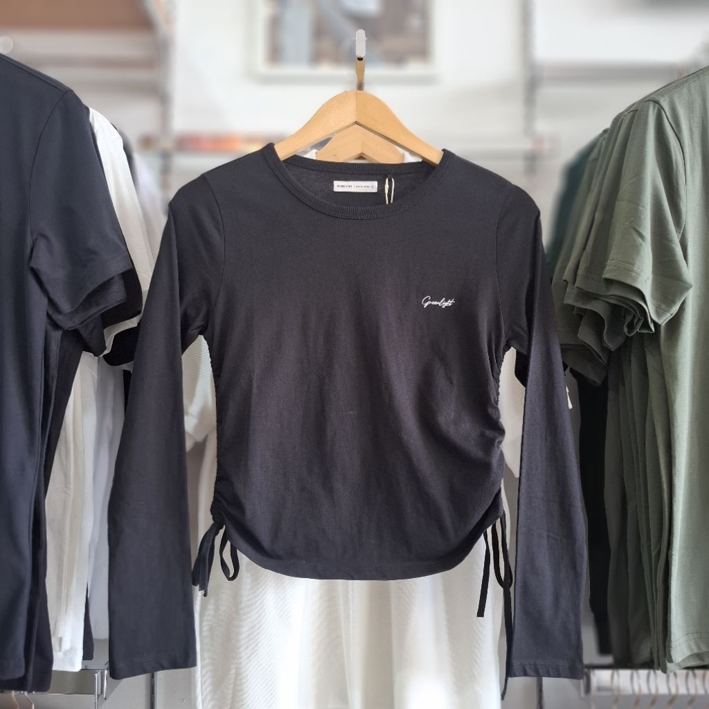 Kaos Cewek Lengan Panjang Greenlight Terbaru Original
