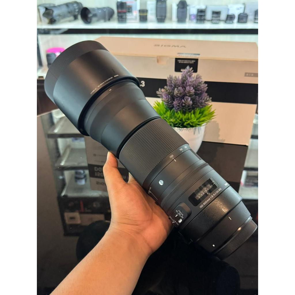 LENSA SIGMA 150-600MM DG CONTEMPORARY FOR CANON MURAH LIKE NEW NO MINUS