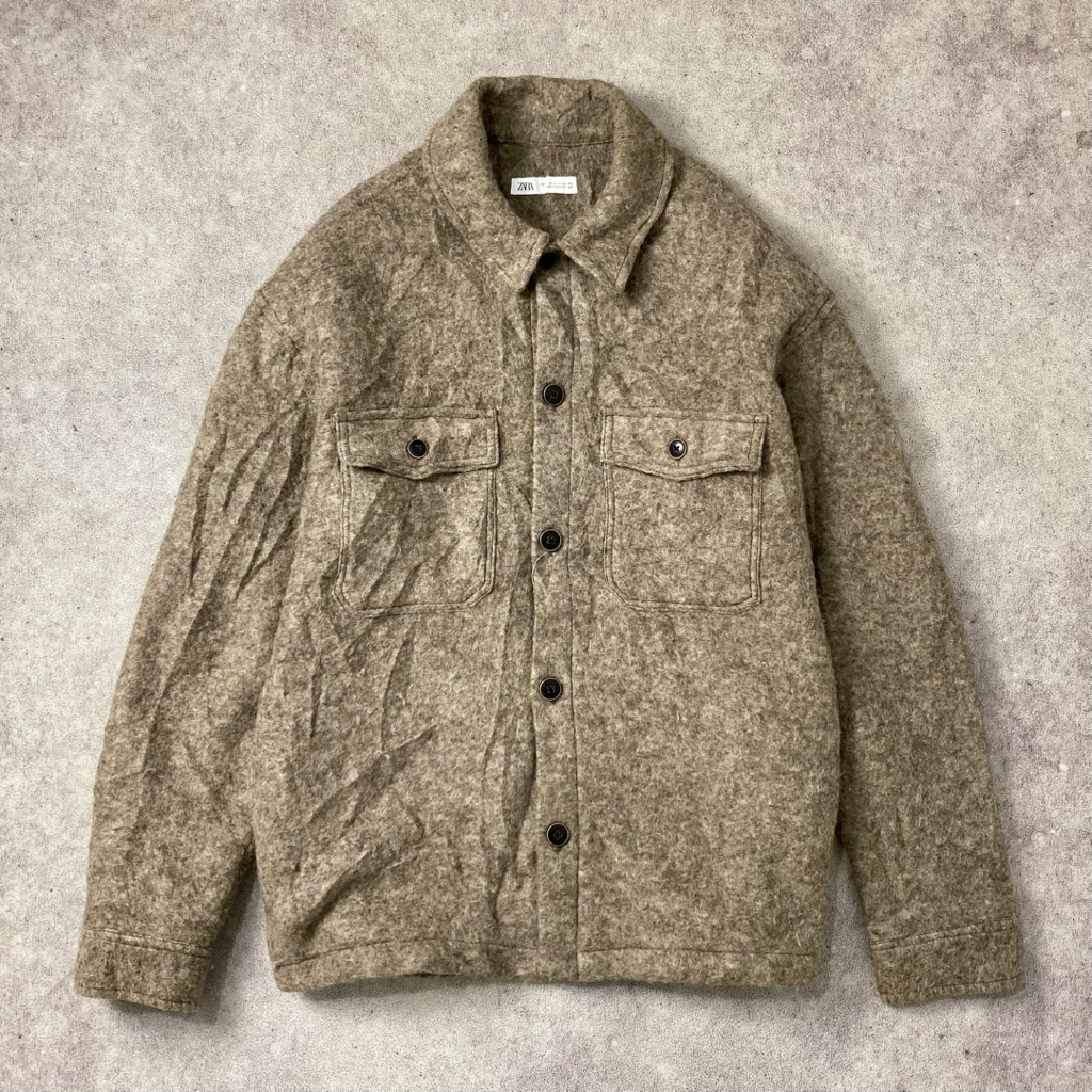 ZARAMAN Wool Blend Overshirt