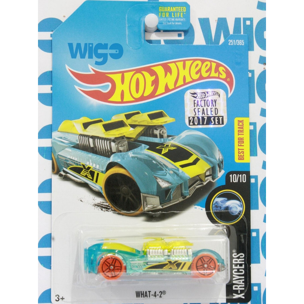 Hot Wheels What-4-2 Best for Track biru Factory Sealed 2017 US Card