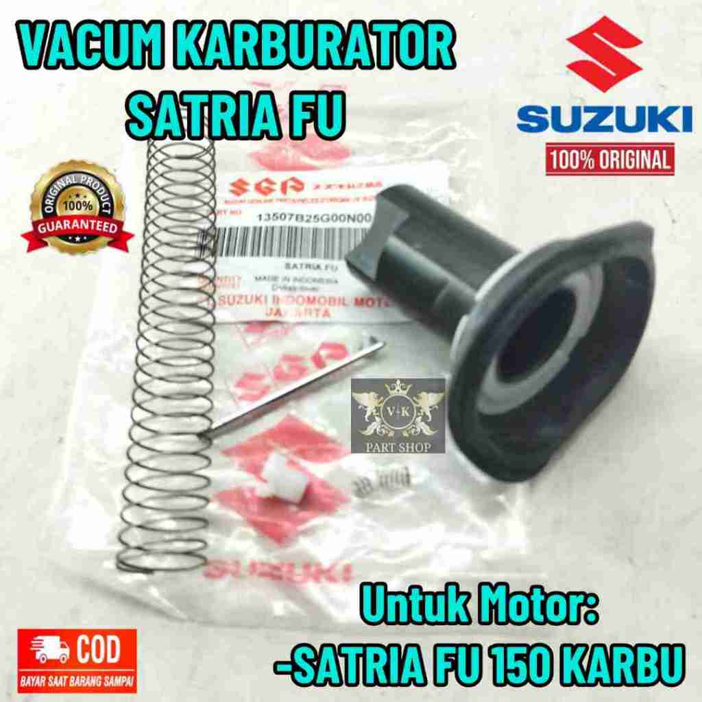 VAKUM KARBU KODE SATRIA FU SUZUKI SATRIA FU 150 KARBU PRODUK KUALITAS ASLI 100% ORIGINAL SUZUKI .