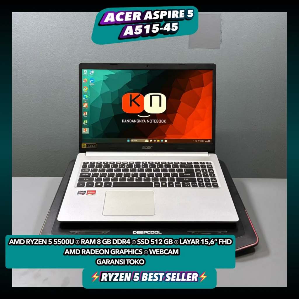 Laptop Acer Aspire 5 A515 45 Ryzen 5 5500U Ram 16GB / 1TB Layar Fhd