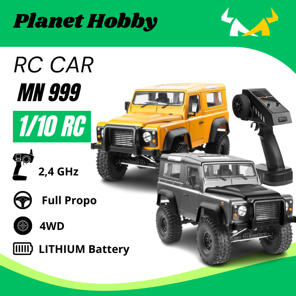 RC Car MN999 1/10 Full Propo MN-999 RC Mobil Adventure Defender Landrover Crawler