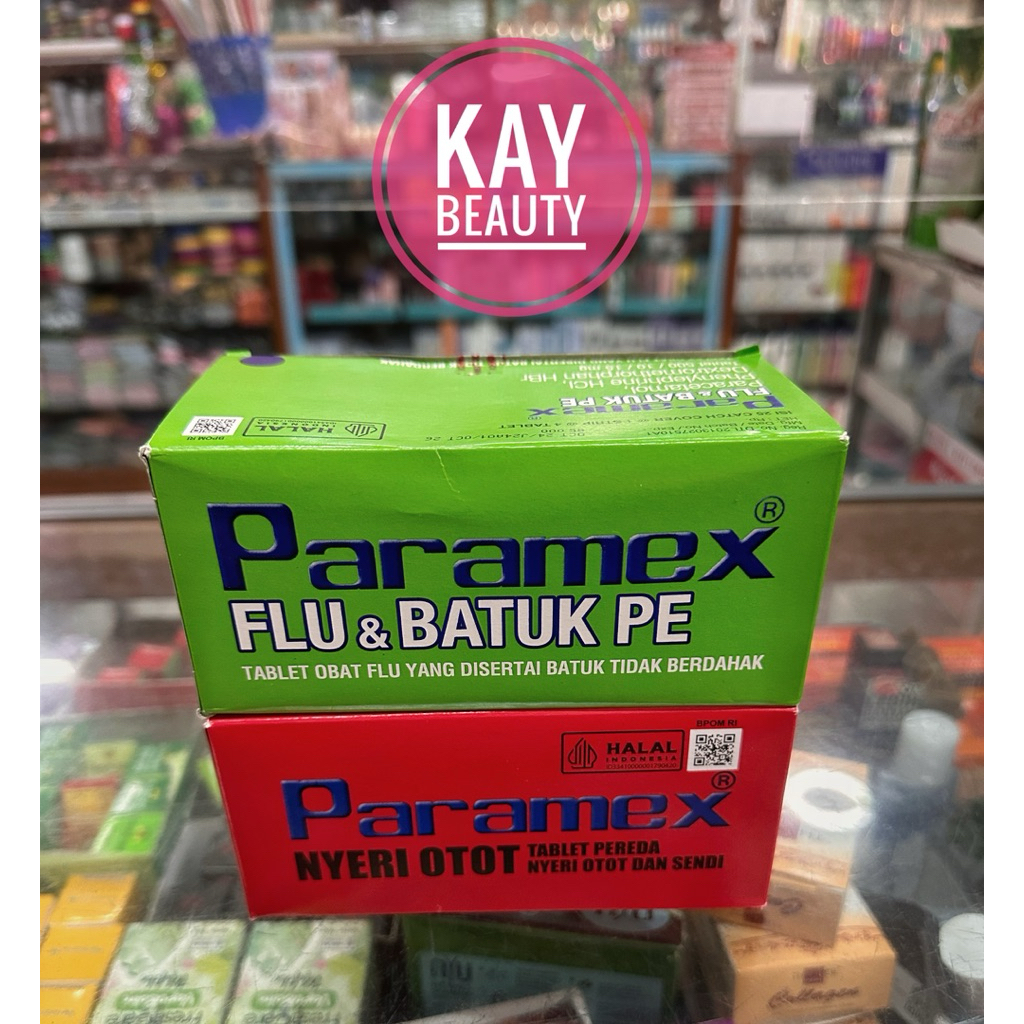 Paramex Nyeri Otot | Flu & Batuk PE 1 Box isi 25strip = 100Tablet*