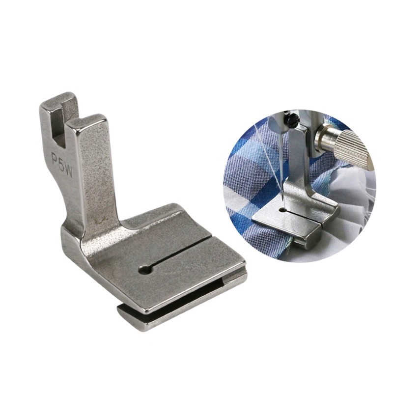 P5/P5W 2Pcs/Set Sepatu Kerut Mesin Jahit High Speed Industri Jarum 1 Gathering Shirring Foot