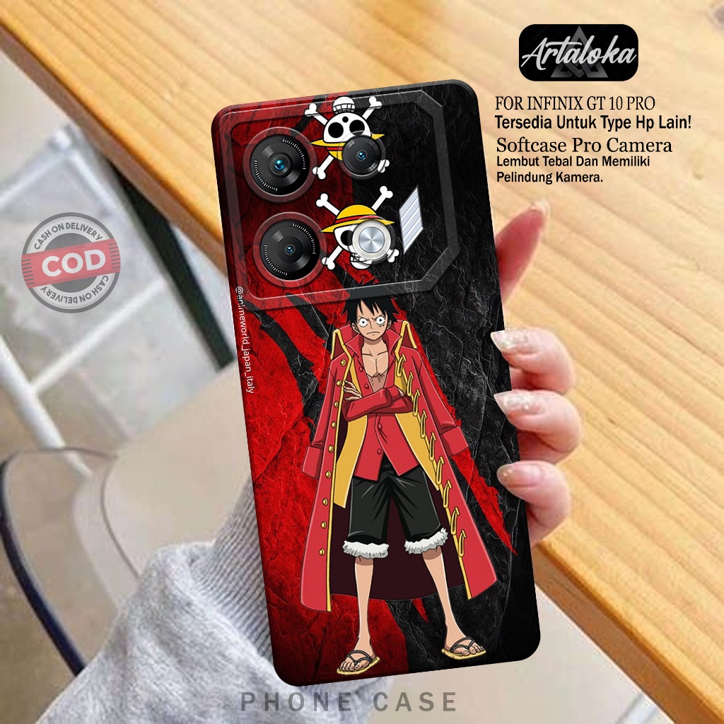 Case Infinix GT 10 Pro Softcase Infinix GT 10 Pro Pro Camera Fashion Case Motif Anime Aksesoris Hand