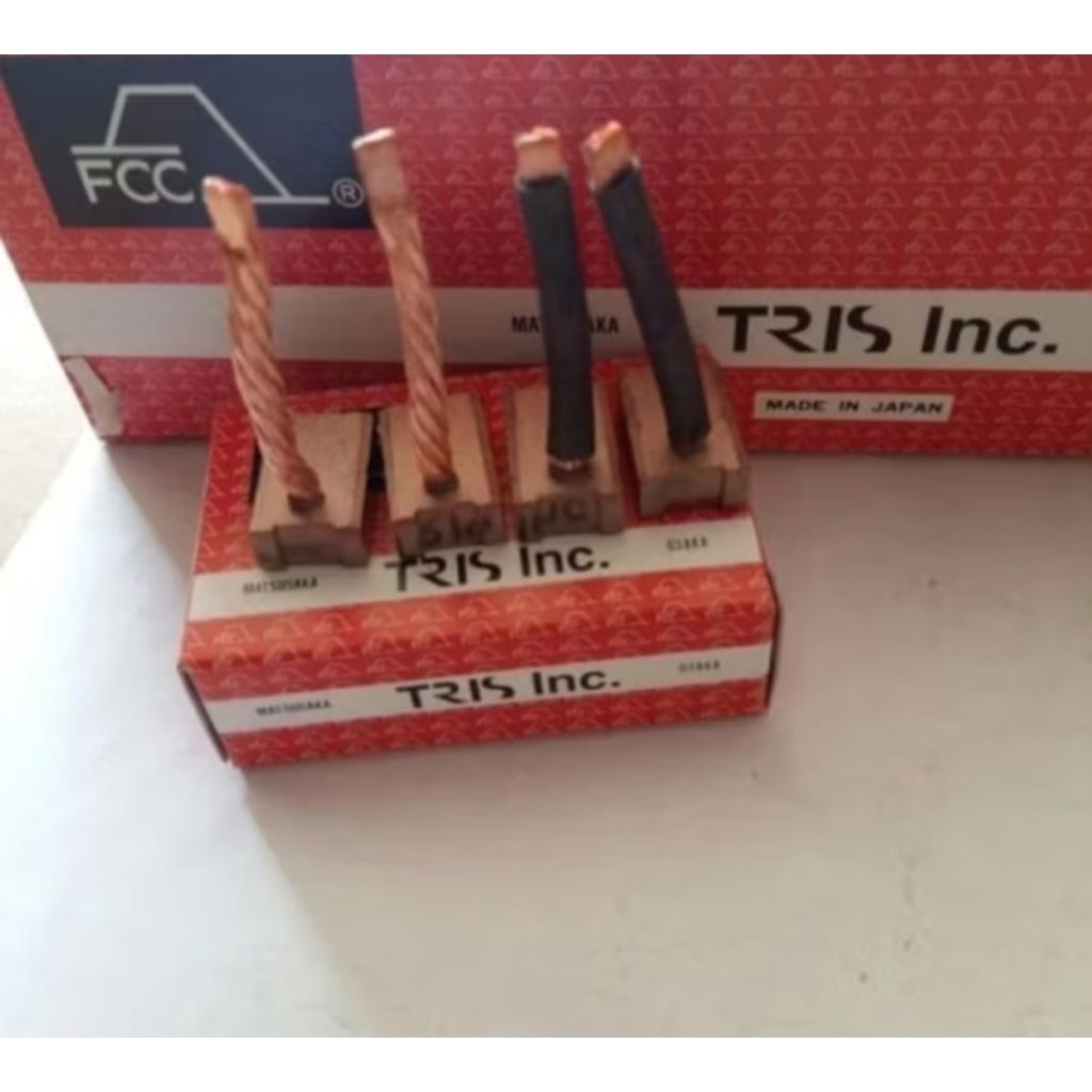 Carbon brush stater dinamo stater mitsubishi L300 kuda desel ragasa ps 125 ps 135 fcc japan asli ori