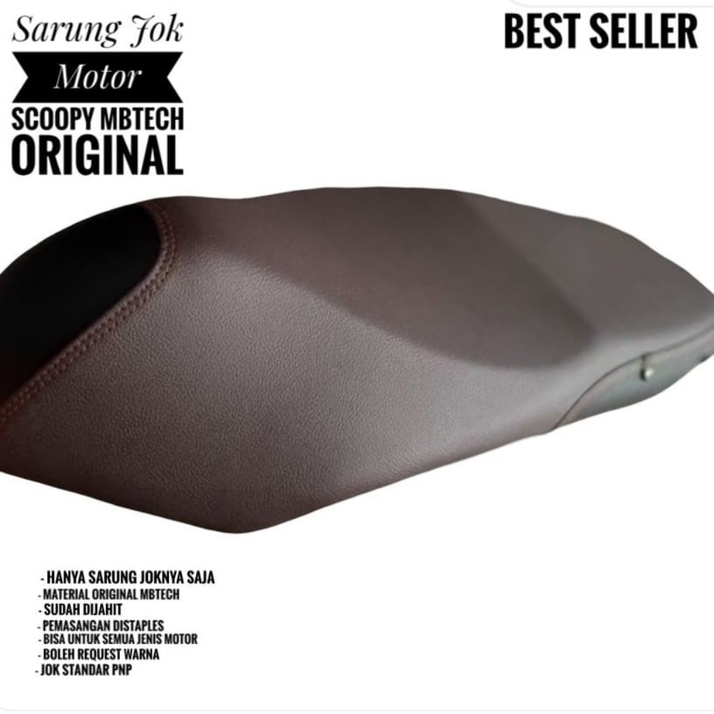 Sarung Cover Kulit Jok Motor Scoopy Old Scoopy New MBtech Original