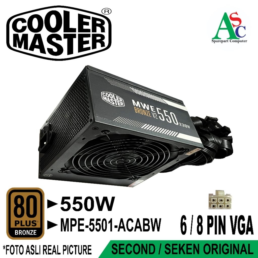 PSU PowerSupply CoolerMaster 550W 80+ Bronze Pure