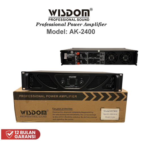 Power Wisdom AK-2400 Power Amplifier Wisdom AK 2400