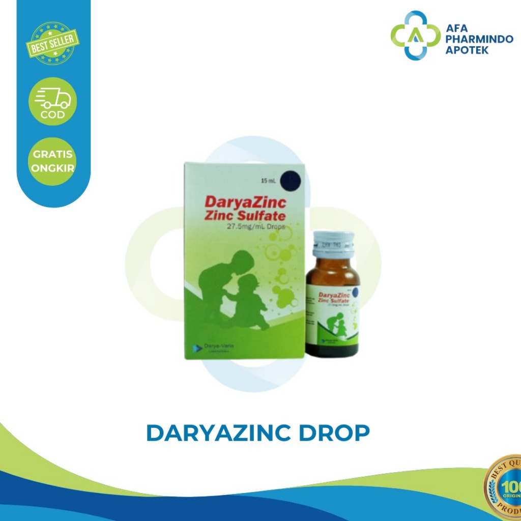 Daryazinc Drops 15ml Suplemen Zinc Untuk Bayi