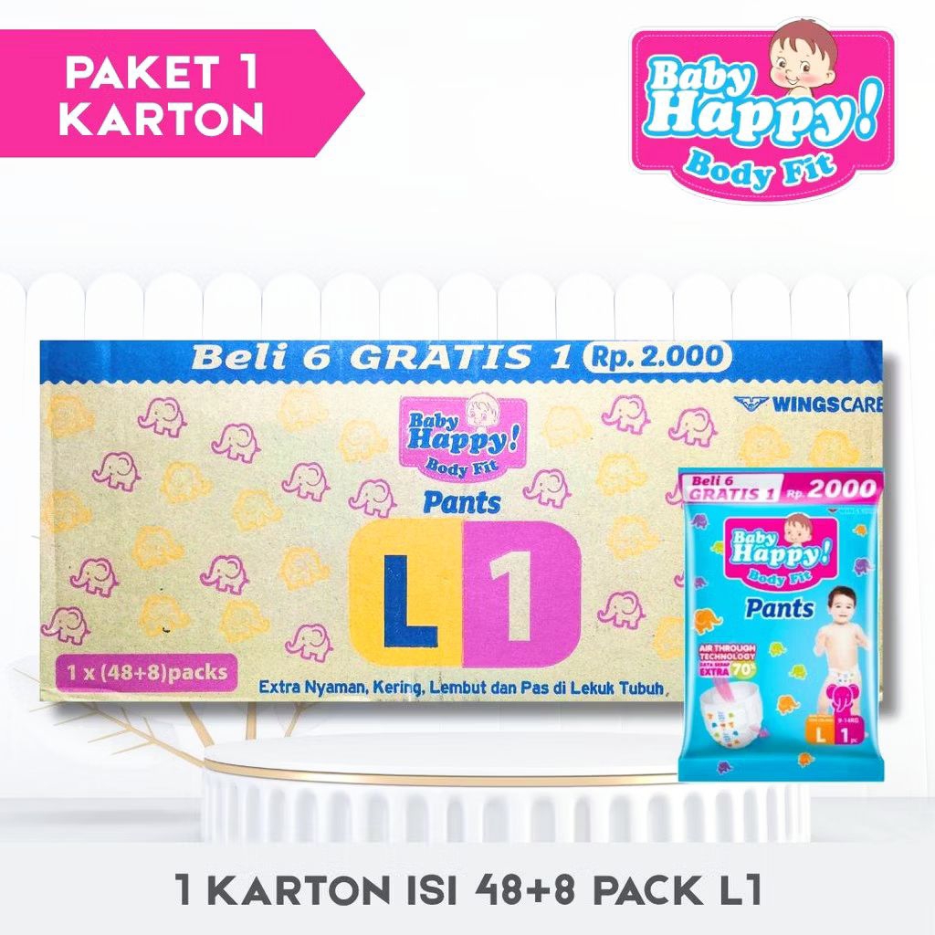 Baby Happy Renceng Ukuran M/L/XL DUS - DUSAN Bayi popok pants/ celana