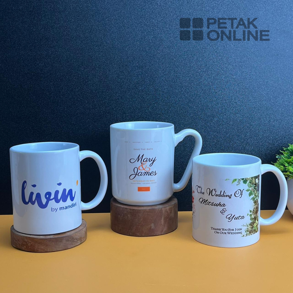 SABLON CUSTOM GAMBAR, Gelas MUG Coating Import SNI