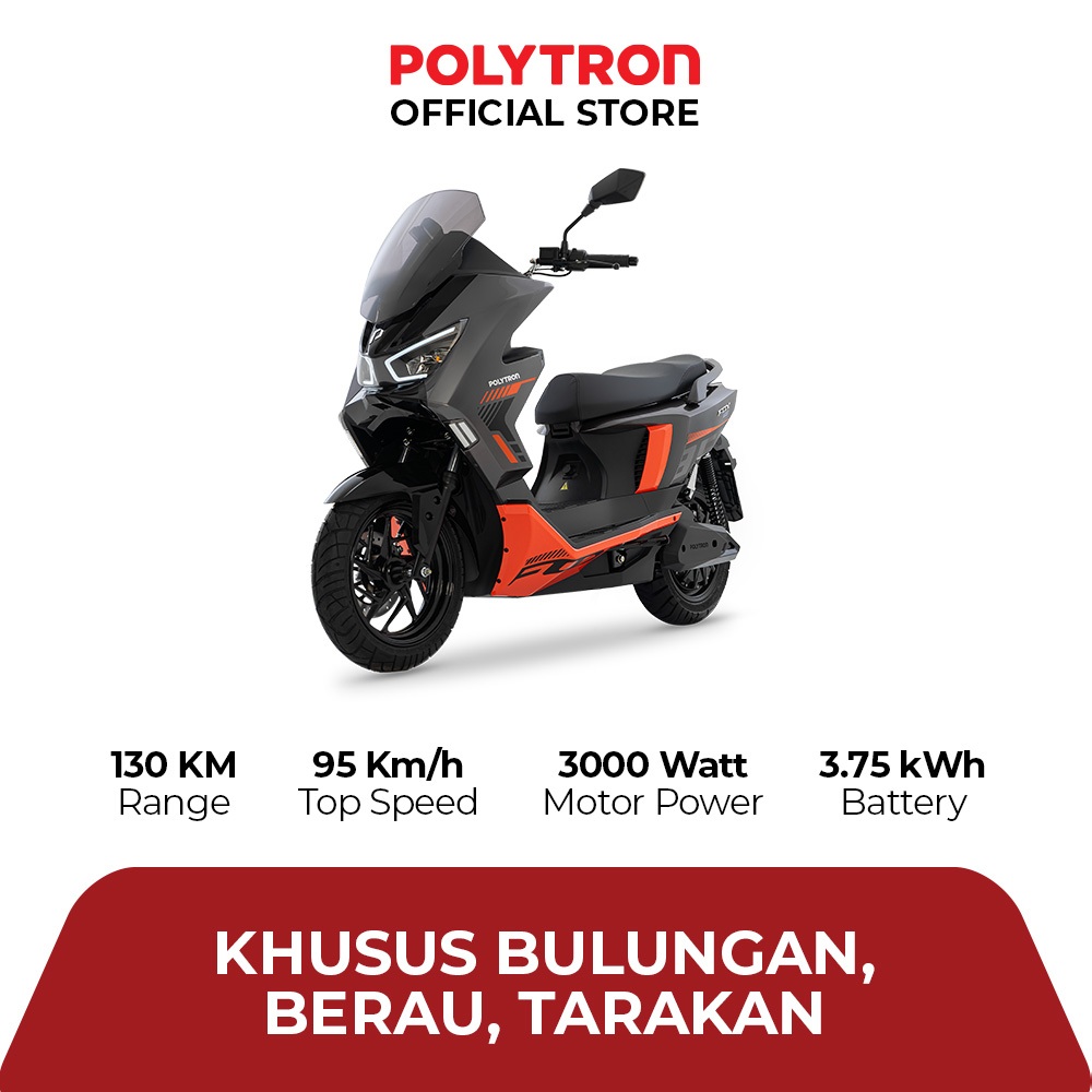 Polytron Fox 350 - Battery as Service - Electric Sepeda Motor Listrik - OTR Bulungan, Berau, Tarakan