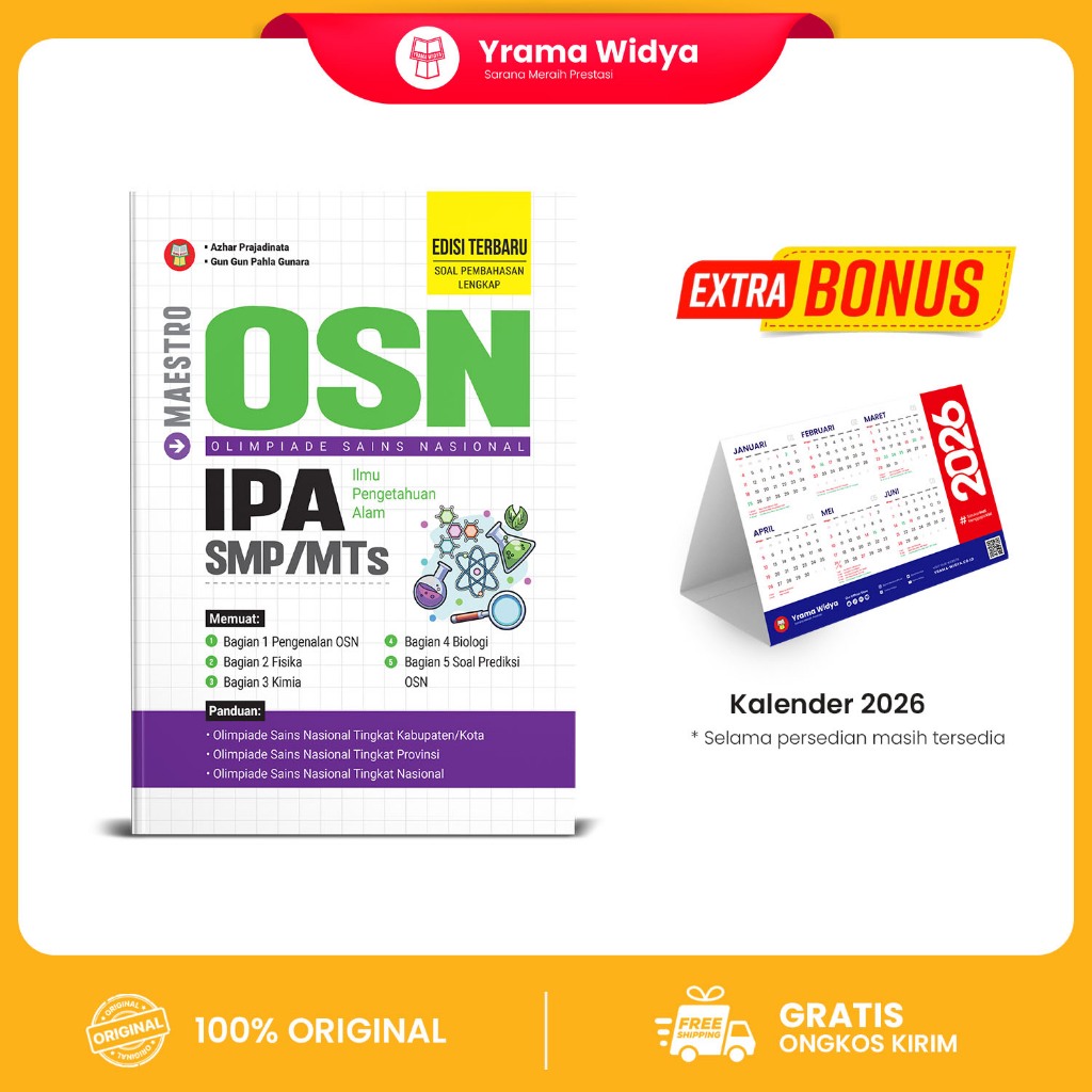 Yrama Widya - Buku Maestro OSN IPA SMP | Ilmu Pengetahuan Alam
