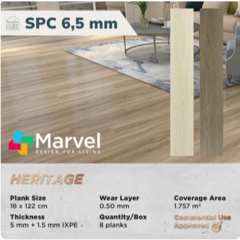 Lantai SPC MARVEL 6,5 mm Heritage