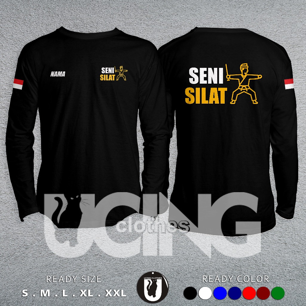 Kaos Baju Seni Silat Gratis Nama Lengan Panjang Kaos Distro