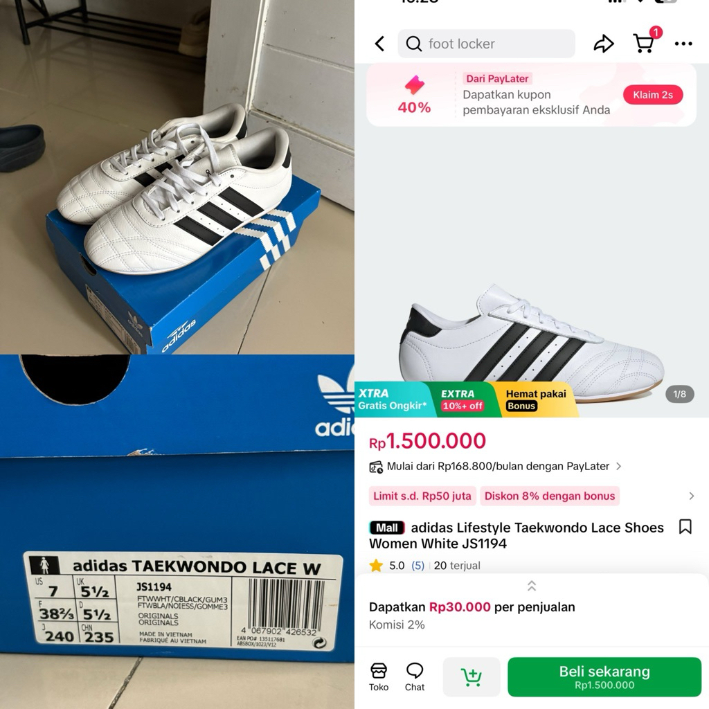 (Preloved) Adidas Taekwondo Lace